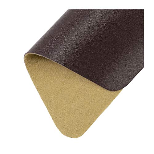 Tissu d'ameublement simili cuir pour réparer canapé et vestes café