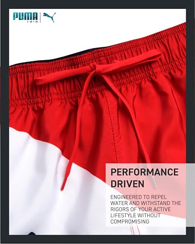 PUMA Men's Bathing Suit - Quick Dry Swimsuit Trunks with Mesh Compression Liner - 8" Inseam Swimwear (S-XL)4