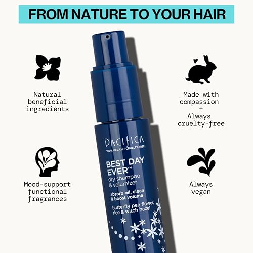 image for Pacifica Dry Shampoo Powder - Best Day Ever Waterless Shampoo & Instan