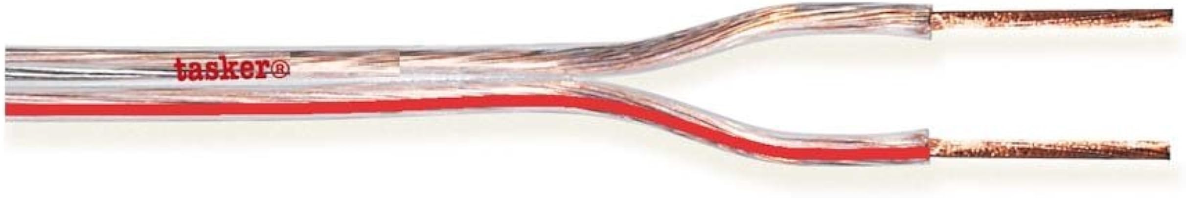 Tasker TSK67 Cavo Piatto Flessibile con Conduttori CCA Divisibile con Guaina Trasparente Tasker TSK67 Cavo Piatto Flessibile con Conduttori CCA Divisibile con Guaina Trasparente