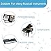 ZUFECY Piano Notes for Beginner, Removable 88-Key Full Size Piano Labels, 61 Key Silicone Piano Keyboard Labels for Learning, Piano Stickers Guide Comes with Box