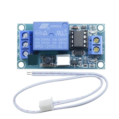 Relais à verrouillage automatique 24V monostable vers bistable avec bouton tactile