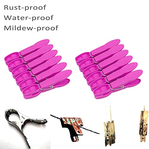 48 Pack Colorful Plastic Clothespins, Heavy Duty Laundry Clothes Pins Clips Pegs, Drying Line Pegs Small Colored Clothes Pins For Outdoor, Clothesline Crafts Picture Clips Food Package Clips #TOP3