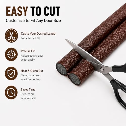 Image of (Pack of 4, 39 Inches) Door Guard - Bottom Seal Strip Gap Filler for Doors,Soundproof, Noise Reduction, Energy Saving, Dust & Insect,Rat Protecto,Door Strip for Home,Office,Outdoor (4)
