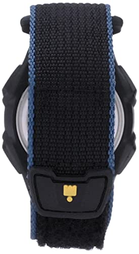 Timex Men's T5K413 Ironman Classic 30 Oversized Black/Blue/Yellow Fast Velcro Watch #TOP1