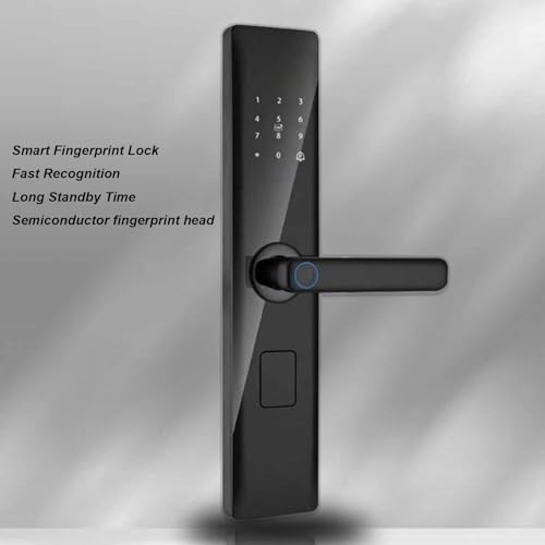 Fechadura de Porta Inteligente Com Impressão Digital, Fechadura de Porta de Entrada Sem Chave Com Im