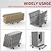 Industrial Grade Drywall Cart & Panel Truck, 2500 LBS Capacity | 40x24 Powder-Coated 2mm Steel Deck with 4-Way Handle System | 6” Locking Swivel Casters for Jobsite & Warehouse Material Handling