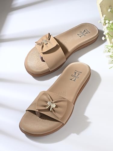 Image of Karaddi Doctor Sandals for Woman | Flats Women Stylish | Womens Sandals Flats | Slippers Orthopedic Footwear for Women Stylish Flat Sandal | Flat Fashion Sandal