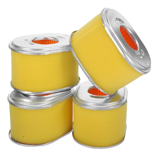 COOPHYA Filtro de aire para generador y motor 168F, paquete de 4 filtros en papel y esponja, tamaño 10x7.3x6.4 cm, fácil instalación para uso en construcción