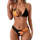 Bikinis Mujer Reductores - Bikini Mujer Braga Alta Trajes de Baño 2 Piezas mit Parte de Arriba und Culotte Bañadores Sexy Swimwear Push Up Bañador Curvy Swimsuits
