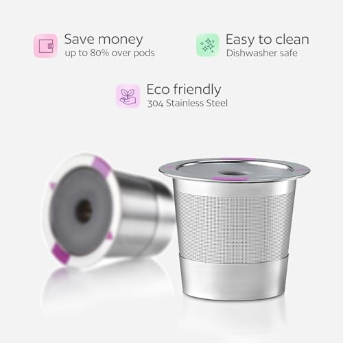 image for GoodCups 2 Stainless Steel Reusable K Cups for Keurig Coffee Makers - 