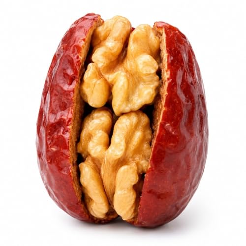 Bocaditos Grandes De Azufaifa Y Nuez, 500 G, Hecho A Mano, Completamente Relleno, Textura Fresca, Mezcla De Nueces Portátil Lista For Comer For El Refrigerio Diario(250g)