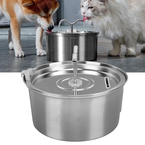 Fuente de agua para gatos de acero inoxidable 3.2L miniatura 4