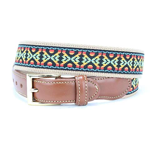 COUNTRY CLUB PREP Guitar Strap Leather Tab Belt
