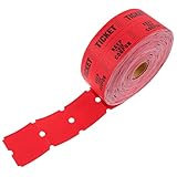 BESPORTBLE 1 Rollo Billete De Lotería Entradas Para El Parque De Atracciones Rollo De Billetes De Lotería Rollo De Entradas Para Eventos Entradas Para Festivales Boleto Papel Cuché Doble