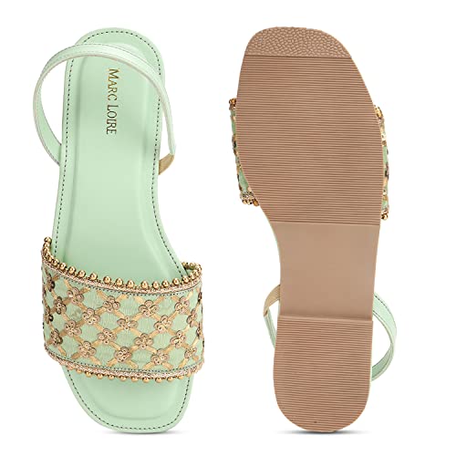 Image of Marc Loire Women Soft Comfortable Embellished Flats