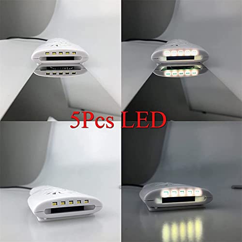 Espejos de fotografía dental, espejos intraorales antivaho con asa, reflector de doble cara, kits de cuidado dental de ortodoncia LED