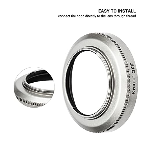 Capuchón para lente de cámara (plata) para NIKKOR Z DX 16-50mm f/3.5-6.3 VR, reemplazo del capuchón HN-40 de Nikon, compatible con tapa y filtro de 46 mm miniatura 3