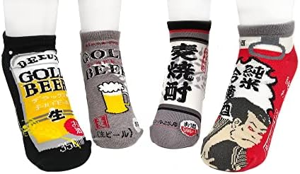 [トロア エプリ] おもしろソックス アルコールセット（4足入り） レディース アソート 22-25cm