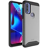 TUDIA Merge Designed for Motorola Moto G Pure Phone Case (2021) XT2163DL, [Military Grade Drop Tested] Dual Layer Shockproof Rugged Slim Tough Anti-Slip Heavy Duty Protection - Metallic Slate
