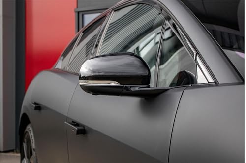 Image of WISDOM Charcol Black Metallic Vehicle Wrap Vinyl Matt Finish Easy Apply Air-Release Weatherproof DIY Car, Scooty & Motorcycle (Charcol Black, 20 Inch X 12 Feet)