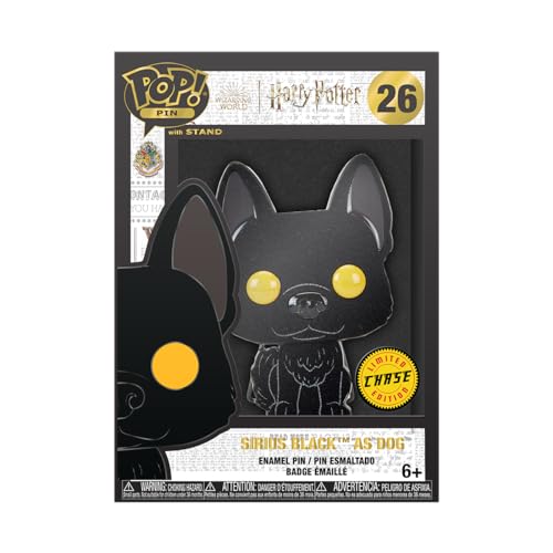 Funko Large Pop! Enamel Pin - Harry Potter POA 20th - Sirius Black As Dog- Emaille-Nadeln - Niedliche Brosche Zum Sammeln - Für Rucksäcke & Taschen - Geschenkidee - Harry Potter Fans