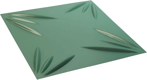 Miniatura 6 de Ekena Millwork 19 58 pulgadas de ancho x 19 58 pulgadas de alto, Inula EnduraWall decorativo 3D, niebla marina (cubre 2.67 pies cuadrados).