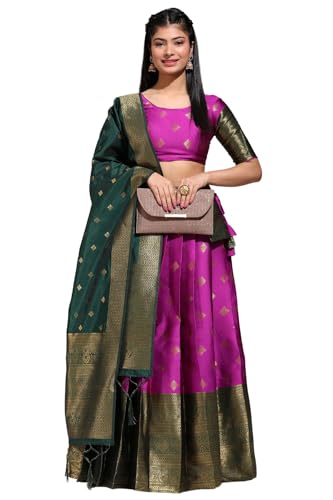 Image of Traditional South Indian pattu Lehenga Choli for Women