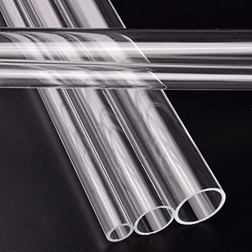 Tuyau rigide transparent en acrylique de 50cm pour circuits d'eau