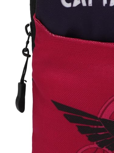 Image of Bewakoof Official Captain America Merchandise Unisex Red & Blue Printed Sling Bag