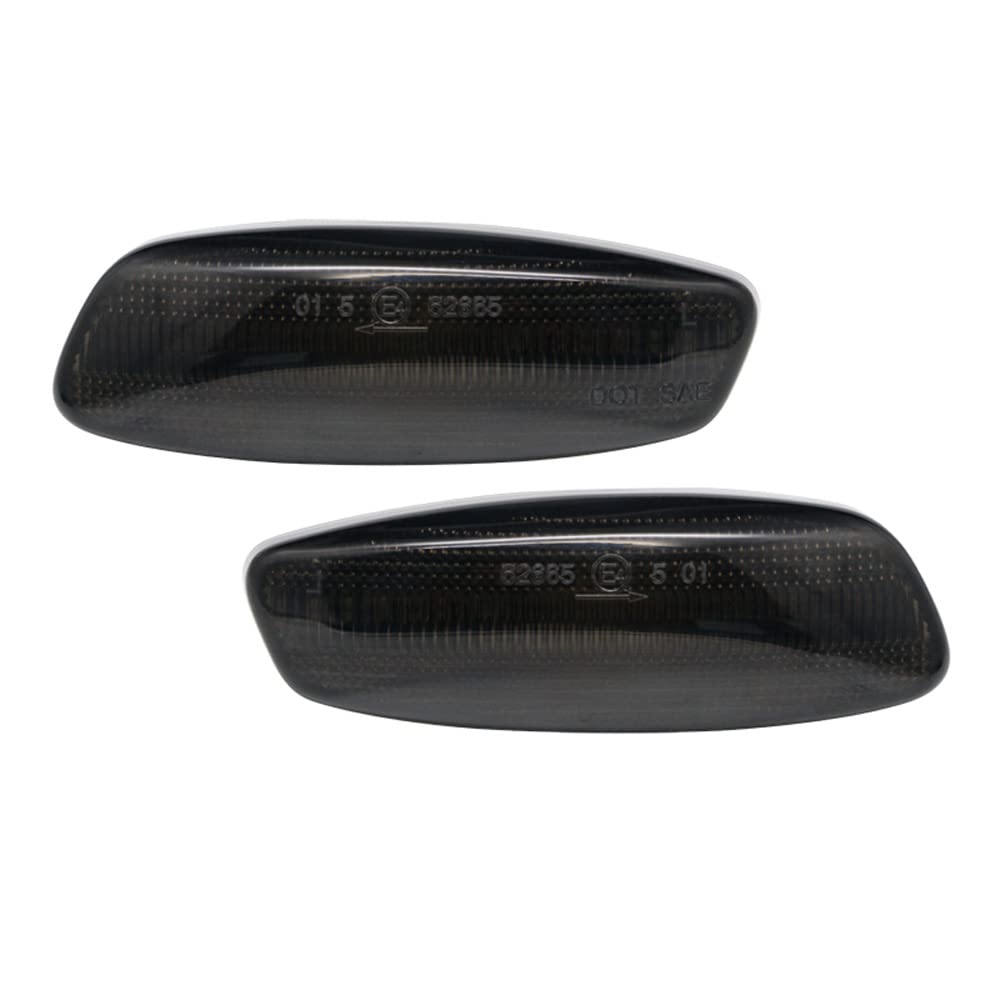 AutoStyle Set LED Side Indicators compatible with Peugeot various models - Smoke - incl. Dynamic Running Light