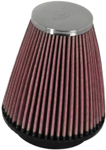 Image of K&N High-Flow Original Lifetime Universal Clamp-On Air Filter:High Performance,Premium,Washable:Flange Diameter: 2.25 In,Filter Height:4In,Flange Length: 0.625In,Shape:Round Tapered,RC-1250,Pack of 6