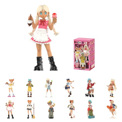 POP MART Peach Riot Rush Hour Series Figures Blind Box Figures, Random Design Action Figures Collectible Toys Home Decorations, Holiday Birthday Gifts for Girls and Boys, Single Box