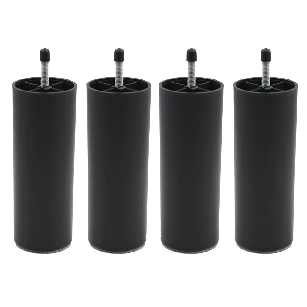 MILAAN 4pcs Bed Riser Table Lifts Furniture Round Feet Plinth Floor Protector 160mm-picture-19