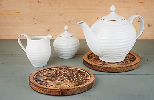 Weddinggiftssetof2woodentrivetsforhotdishespotsandpansteapotholdershotpadstreeoflifedesignmodernfarmhousekitchencounterdecordia8inchburnt Urban Country Home Decor Wedding gifts set of 2 wooden trivets for hot dishes pots and pans tea pot holders hot pads tree of life design modern farmhouse kitchen counter decor dia 8 inch burnt urban country home decor