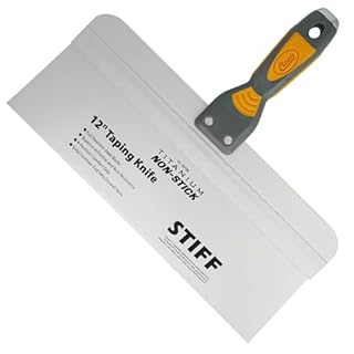 Clauss Putty Knife 12" (30.5 cm) with Wide Blade in Professional Quality | Titanium Bonded Stainless Steel Blade with Non-Stick Coating | Non-Slip, Ergonomic Handle | Ideal for Large Surfaces | 18736