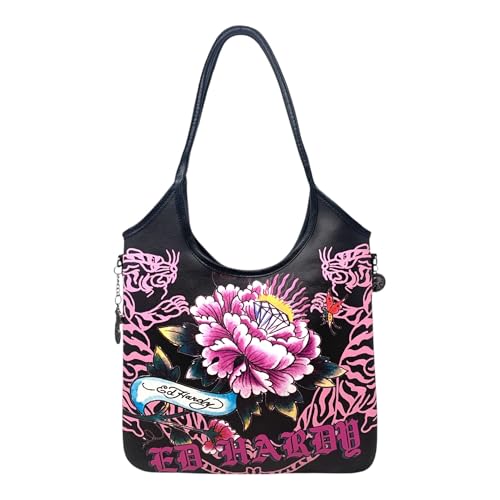 Bolso tote de mujer Ed Hardy de cuero sintético
