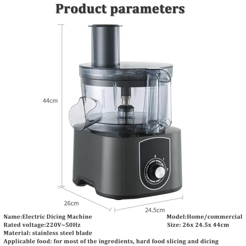 Picadora y rebanadora eléctrica para vegetales 5L 600W miniatura 7