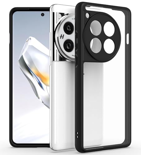 Image of Foso Royal Shock Proof Back Cover Case for OnePlus 12R 5G (PC+TPU) (Black)