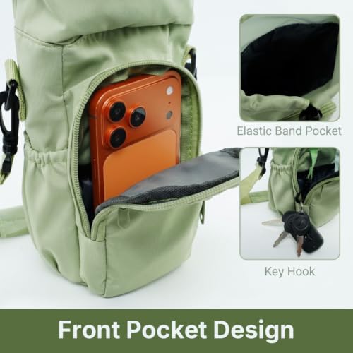 Image of HASTHIP Water Bottle Holder Insulated Crossbody Sleeve with Pocket