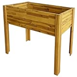 Este arriate de jardín de madera será una perfecta opción para entusiastas de la jardinería que deseen plantar flores y plantas en el jardín.