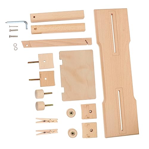 SEWACC Embroidery Frames for Display DIY Embroidery Table Stand Wooden Multifunctional Rack