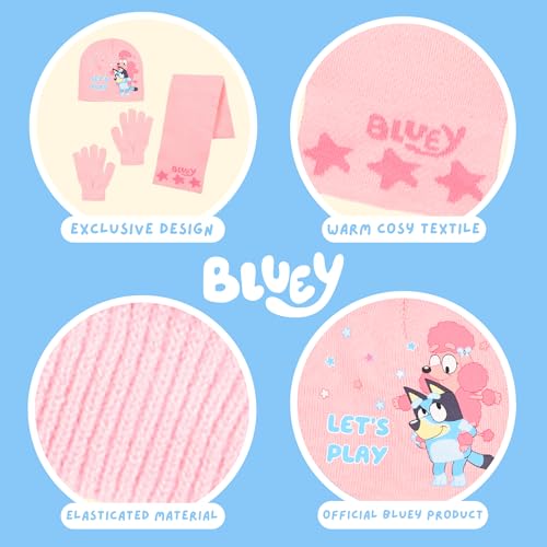 Cadeau pour filles : set BlueY bonnet écharpe et gants d'hiver - 5