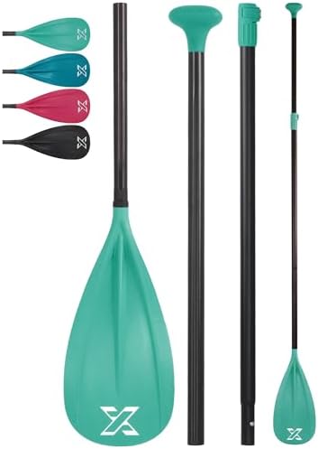 ZLX Paddle Board Paddle, 3 or 4 Piece Adjustable SUP Paddle, Detachable Floating Kayak Paddles, Lightweight Oar with Premium Durable Fiber Blade, for Paddleboard, Surfing, Water Sports Enjoyment