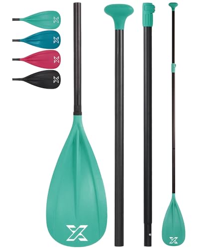 ZLX Remo Paddle Surf Adjustable Sup Paddle, Premium con Mástil de Aluminio (3/4 Piezas Desmontables) - Alta Durabilidad para Surf, Flotación, Kayak y Deportes Acuáticos