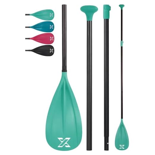 ZLX Remo Paddle Surf Adjustable Sup Paddle, Premium con Mástil de Aluminio (3/4 Piezas Desmontables) - Alta Durabilidad para Surf, Flotación, Kayak y Deportes Acuáticos