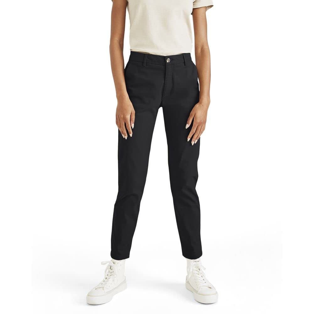 Dockers Womens Weekend Chino Mid-Rise Skinny Beautiful Black 29