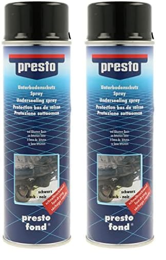 Presto 306017 Protection Bitumeuse pour Bas de Caisse Noir 500 ML (Lot de 2)