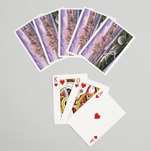 52 Cartas de Poker Serie Montreal Quebec Lithograph miniatura 7