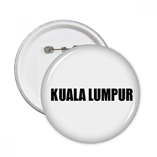 Bouton badge Kuala Lumpur Malaisie grand format multicolore